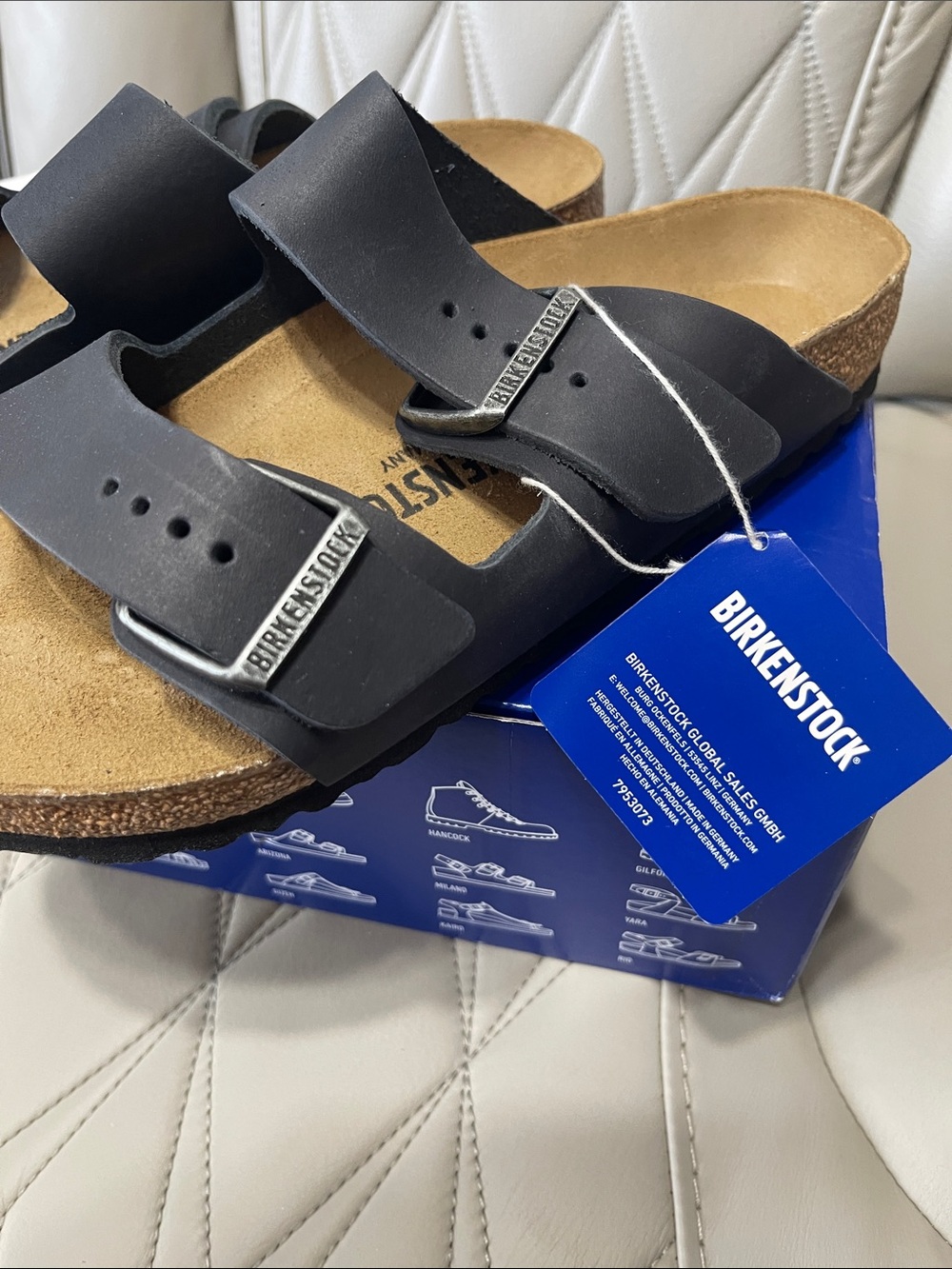 Birkenstock Arizona BS black Leather Men's Sandal - Black - Picture 9 of 15
